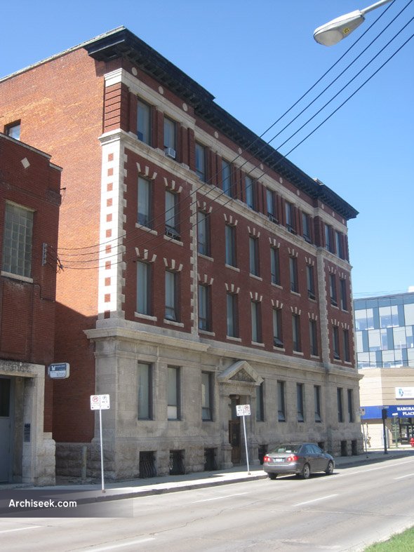 1907 Garry Telephone Exchange Building, 474 Hargrave Street, Winnipeg