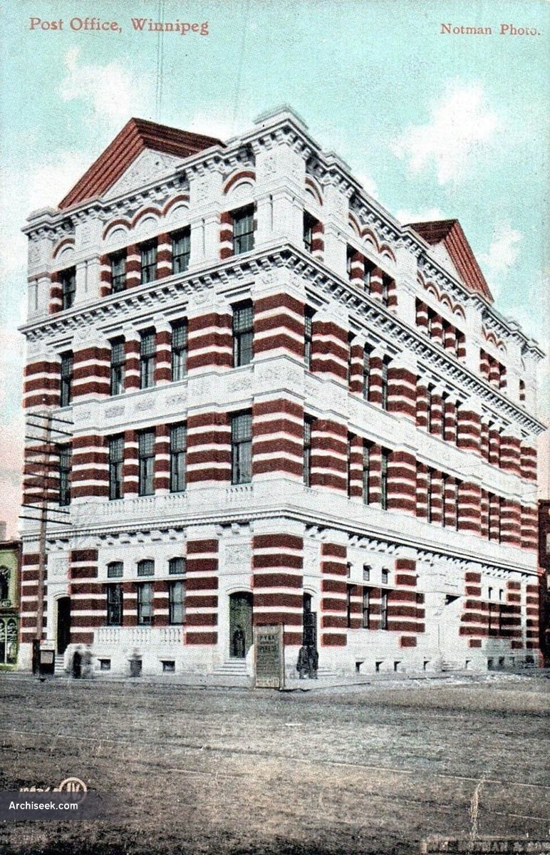 1886 Post Office, Winnipeg, Manitoba Archiseek Irish Architecture