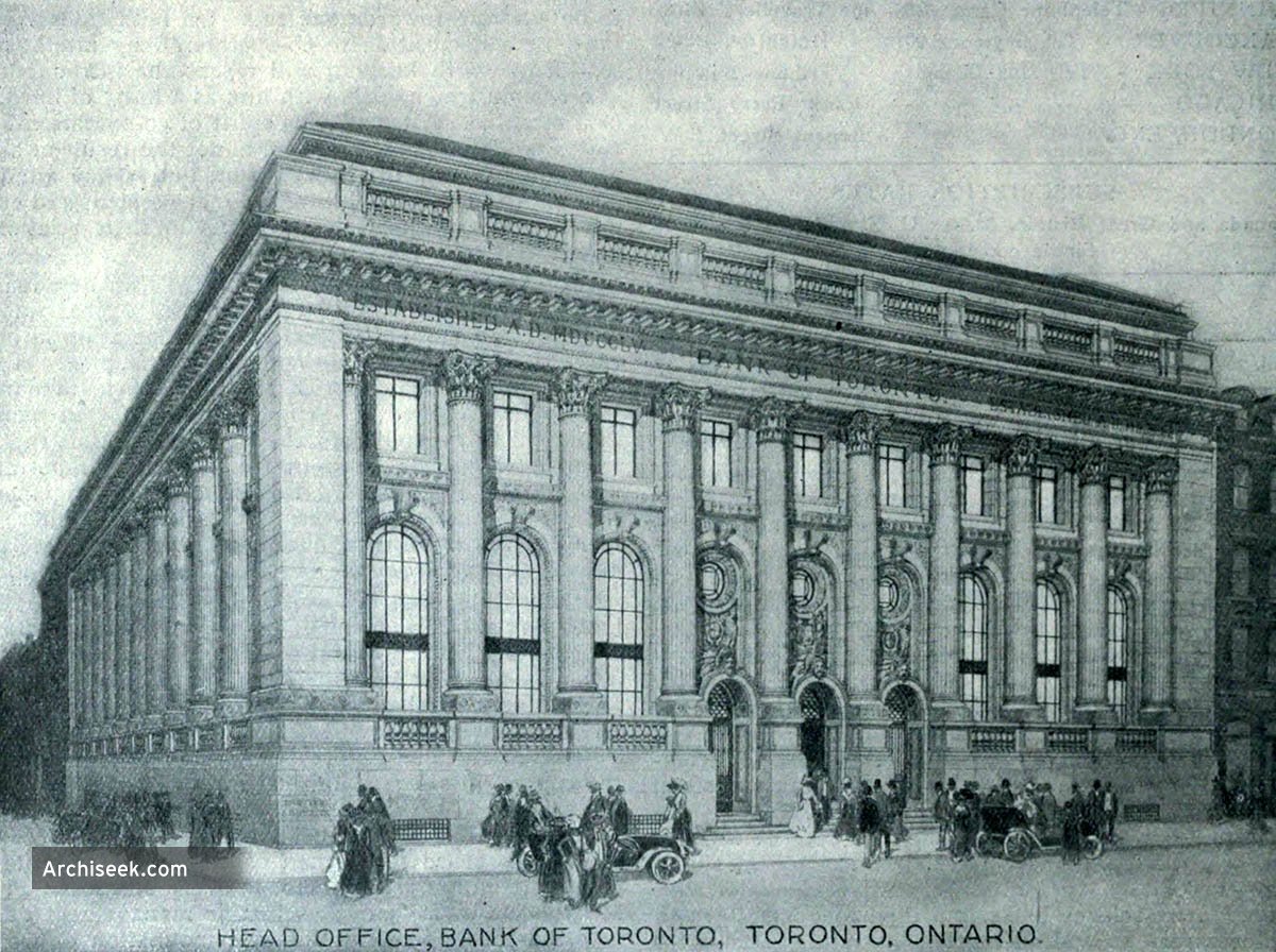 1913 - Bank of Toronto, Toronto, Ontario - Lost Buildings of Toronto ...