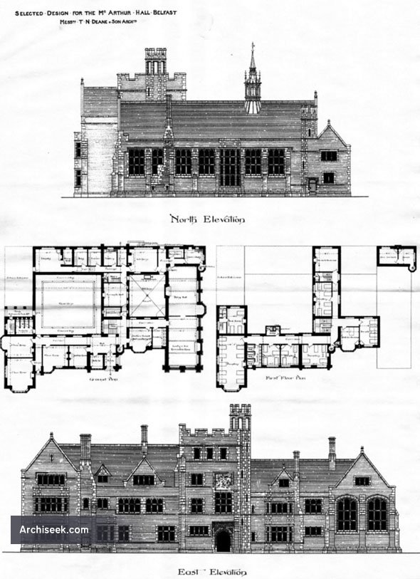 1887 McArthur Hall, Belfast, Co. Antrim Archiseek Irish Architecture