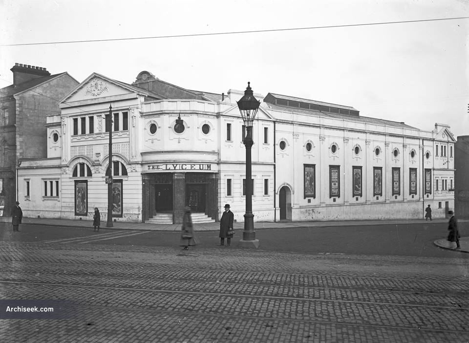 1916 Lyceum Cinema, Belfast, Co. Antrim Archiseek Irish Architecture