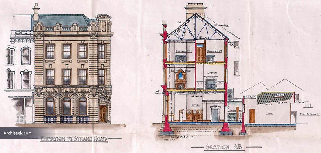 1928 National Bank, Strand, Rd., Derry Archiseek Irish Architecture