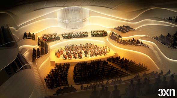 Unrealised Design for National Concert Hall, Dublin by 3XN