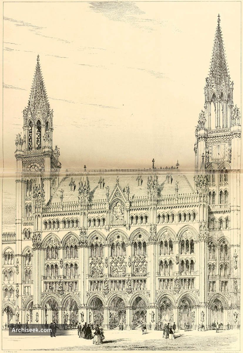 1867 Gilbert Scott’s Design for Royal Courts of Justice