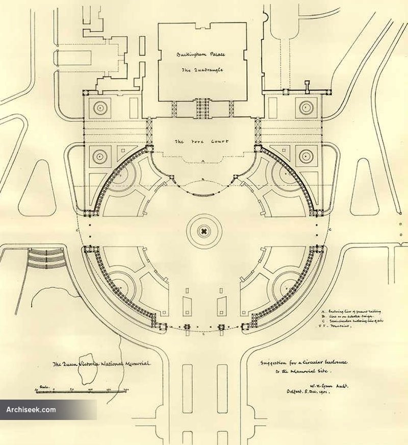 1901 Design for Queen Victoria Memorial, London Archiseek Irish