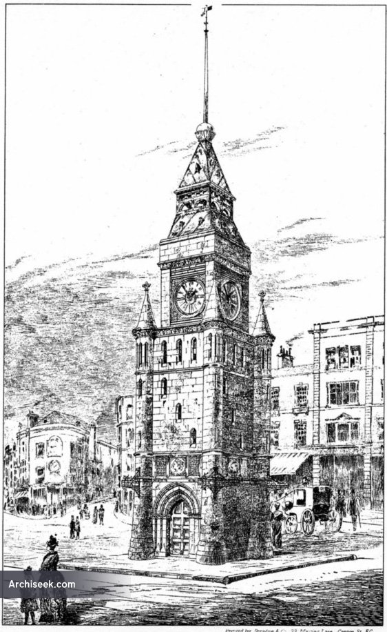 1887 Design for Clock Tower, Brighton, Sussex Archiseek Irish Architecture