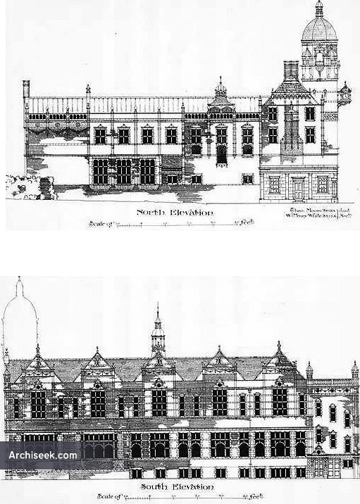 1891 Design for the Victoria Institute, Worcester, Worcestershire