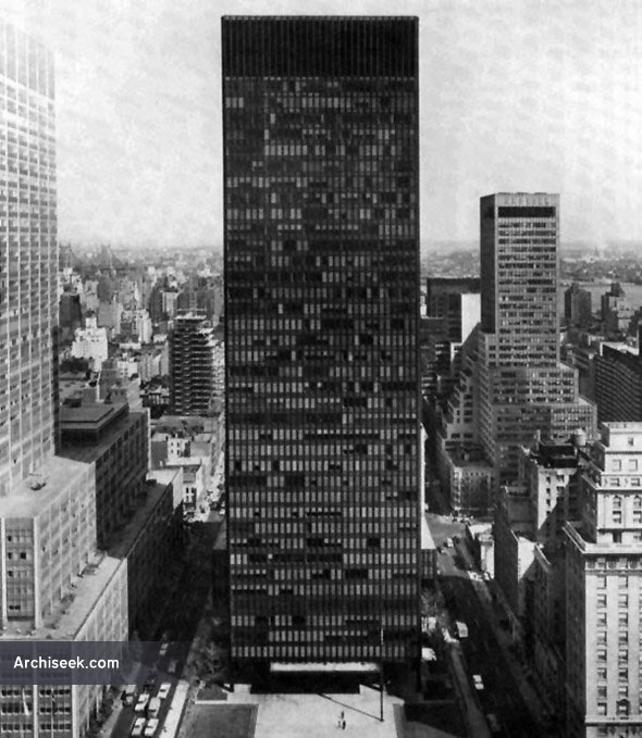 1957 – Seagram Building, New York, USA | Archiseek.com