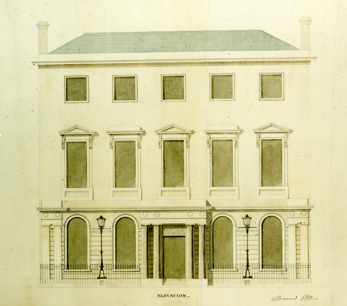 1819 Unbuilt Designs for Dublin Library Society Architecture